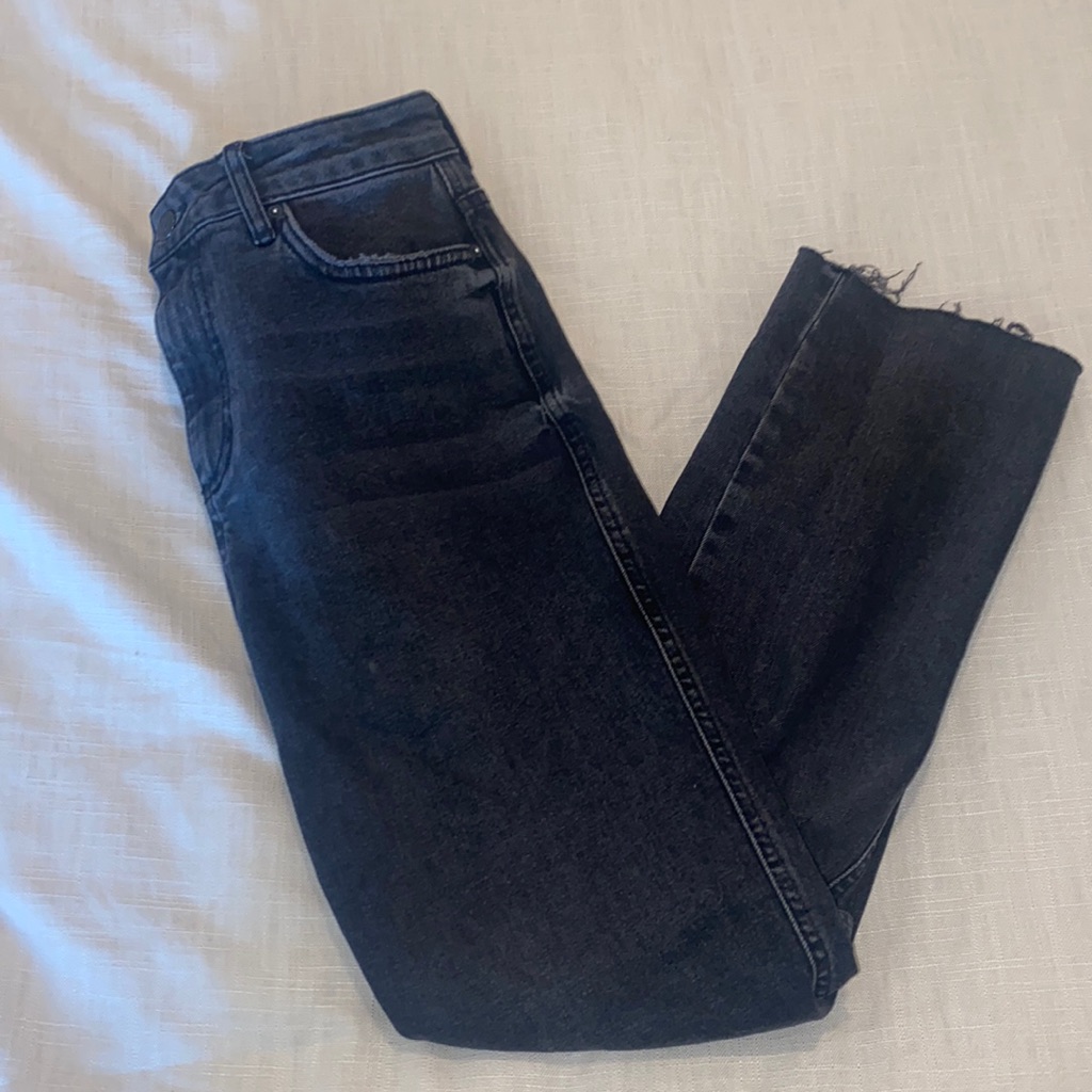 Free People High Rise Black Jeans